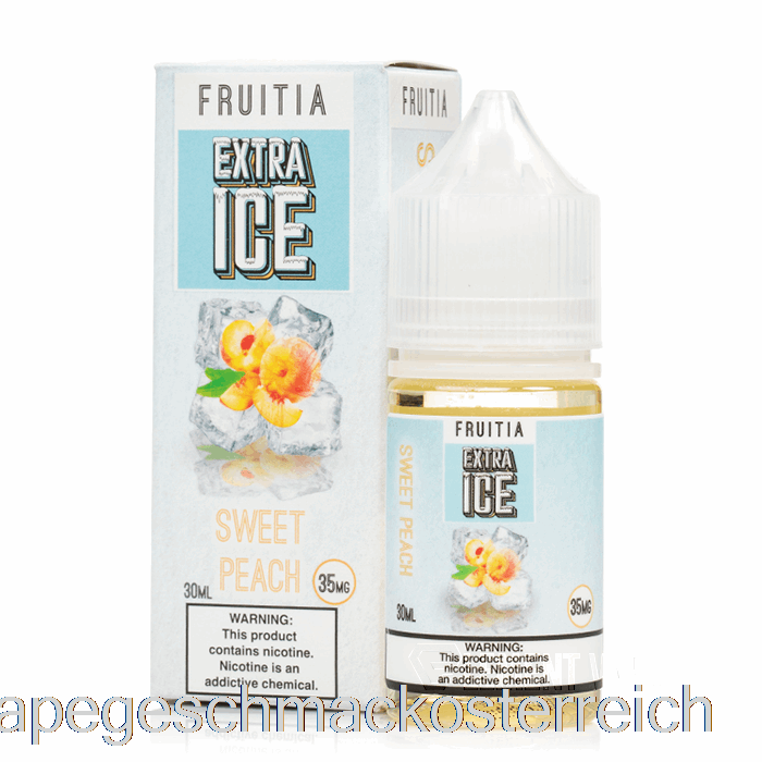Süßer Pfirsich – Extra Eis – Fruchtsalze – 30 Ml, 35 Mg Vape-Geschmack